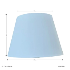 Cúpula Abajur Tronco-Cônica Grande Off-White (33x50cm) - (CPL3350) na internet
