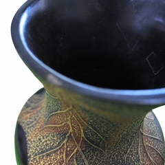 Vaso de madeira, feito na Tailândia, peça única e exclusiva - comprar online