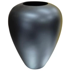 Florero Caña Gota Negro Mate (31 cm) - Colección UNIQUE (AU1544) - Columbus Gold