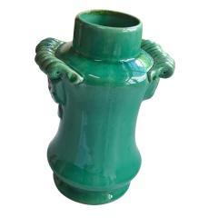 Imagen de Florero Cerámica Solitario Verde Jade (28 cm) - Coleção Acqua (CJ0010)