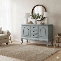 Image of Provencal Romantic Buffet White (124cm) - (NQ90320)