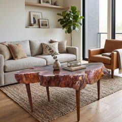 mesa de centro organica, mesa de centro tronco, mesa de centro tora de madeira, mesa rustica chic, movel artesanal brasileiro, columbus gold, mesa de centro esculpida