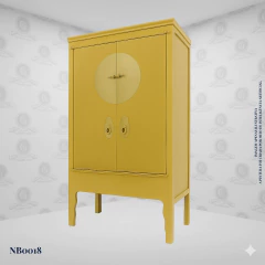 Chinese Classic Cabinet Black (170cm) - (NB0018) - Columbus Gold