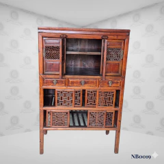 Armário Adega Chinês Entalhado Vazado (170cm) - (NB0019) - comprar online