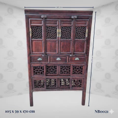 Armario Bar Chino Clásico Tallado (170cm) - (NB0021) en internet