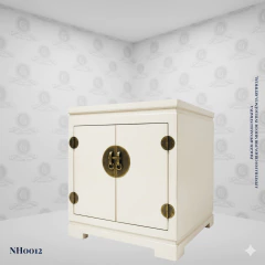 Image of Classic Oriental Lacquer Nightstand (60cm) - (NH0012)