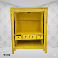 Armario Chino Antiguo Amarillo Imperial (118cm) - (NH0019) - comprar online