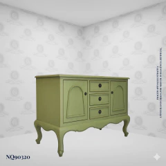 Image of Provencal Romantic Buffet White (124cm) - (NQ90320)