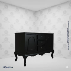 Provencal Romantic Buffet White (124cm) - (NQ90320) - Columbus Gold