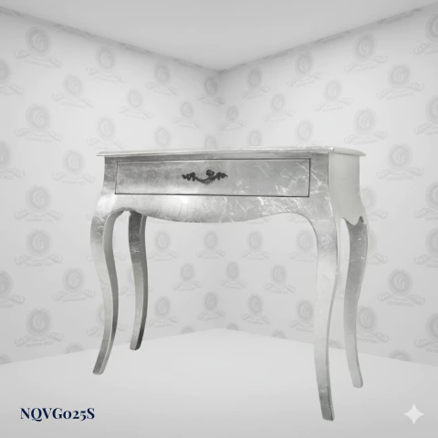 Louis XV Rococó Console Silver (101cm) - (NQVG025S)