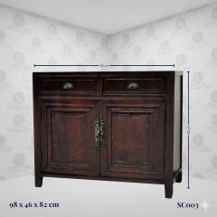 Buffet Chinês Clássico Madeira Marrom (98cm) - (SC003) - comprar online