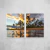 Coconut Trees Sunrise Díptico - Artista: Vitor Barbosa - comprar online