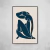 Femme Bleu Foncé - O2 Arts Quadros Personalizados