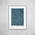 Fleurs en Lignes Bleues