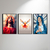 Jesus, Espírito Santo e Maria - Artista: Luiza S. Bianchi na internet