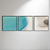 Abstract Light Blue and White Lines Tríptico - O2 Arts Quadros Personalizados