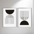 Conjunto Geometric Lines I- Artista: Luiza S. Bianchi - O2 Arts Quadros Personalizados
