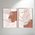 Abstrato Neutral I Díptico - Artista: Luiza S. Bianchi - loja online