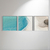 Abstract Light Blue and White Lines Tríptico - loja online
