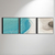 Imagem do Abstract Light Blue and White Lines Tríptico