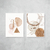 Conjunto Abstract Neutral Gold