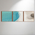 Abstract Light Blue and White Lines Tríptico - comprar online