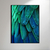 Pena Azul e Verde - O2 Arts Quadros Personalizados