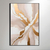 Abstract White and Golden - Artista: Gabe - O2 Arts Quadros Personalizados