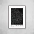 Fleurs en Lignes le Noir - O2 Arts Quadros Personalizados