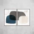Abstrato Orgânico Blue Grey Díptico - O2 Arts Quadros Personalizados