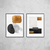 Conjunto Abstrato Black Gold