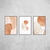 Trio Abstract Neutral 4 - O2 Arts Quadros Personalizados