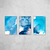 Abstract blue II - Trio - loja online