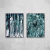Conjunto abstract dark green I