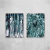 Conjunto abstract dark green I - O2 Arts Quadros Personalizados