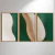 Abstract Organic Green Tríptico - Artista: Gabe - O2 Arts Quadros Personalizados