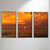 Sea Sunset II Tríptico - Artista: Marcelo Arteiro - O2 Arts Quadros Personalizados