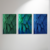 Trio Penas Azul e Verde - comprar online