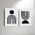 Conjunto Geometric Lines III- Artista: Luiza S. Bianchi - loja online