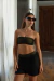 SHORT TEJIDO CRETA | NEGRO - comprar online