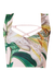 Bustier  de crepe con diseño floral 
