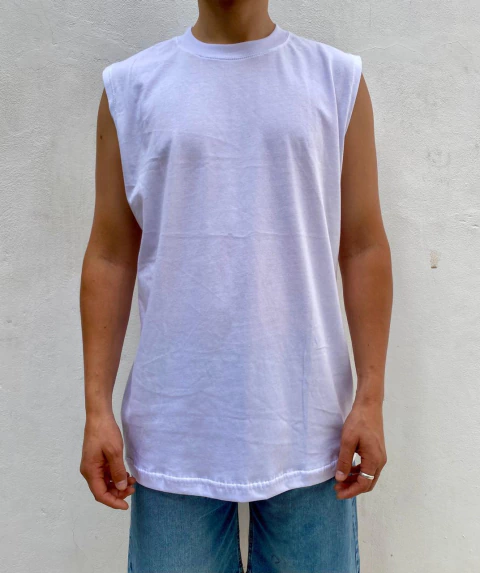 Remera Sin Mangas Pura Vida Blanca - comprar online