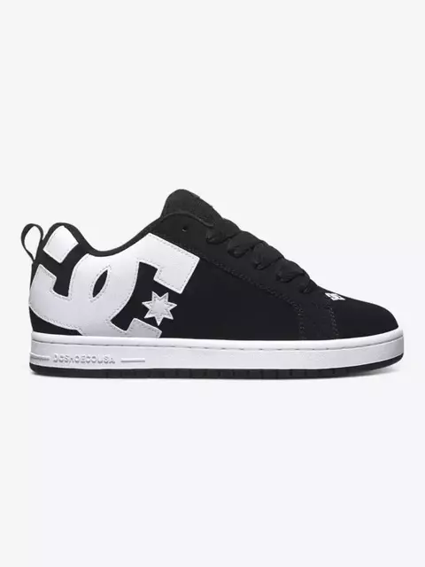 Zapatillas Dc Court Graffik Mujer Black White - comprar online