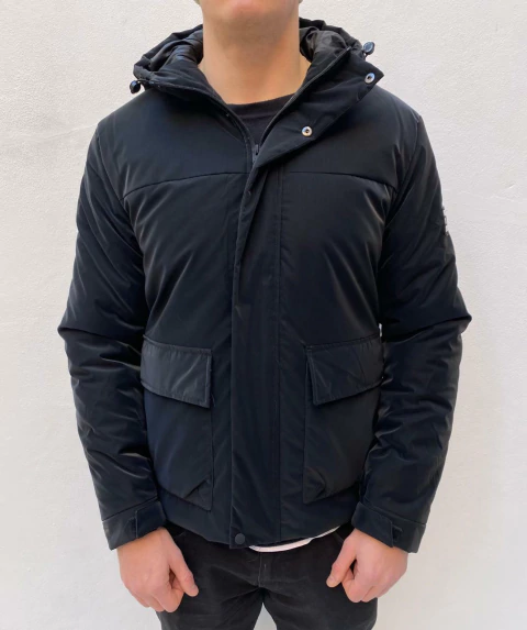 Campera Impermeable Captain Fin Carrot Negro - comprar online