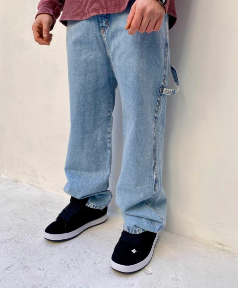 Jean Drips Worker Celeste - comprar online