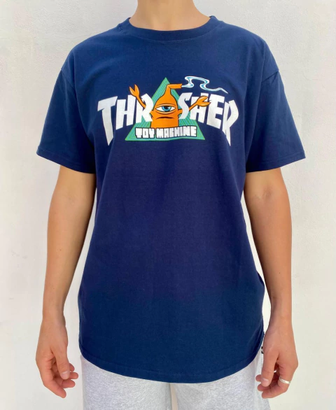 Remera Thrasher Toy Machine Azul - comprar online
