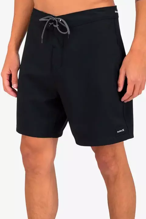 Traje de baño Hurley Phantom Eco Oao Solid 18" Negro