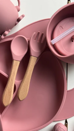 SET DE ALIMENTACIÓN de BEBÉ en SILICONA 8 PIEZAS - tienda online