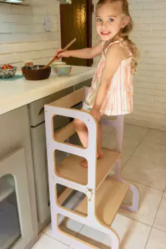 TORRE DE APRENDIZAJE *LEÓN* PRIMAVERA COLOR AMATISTA - comprar online