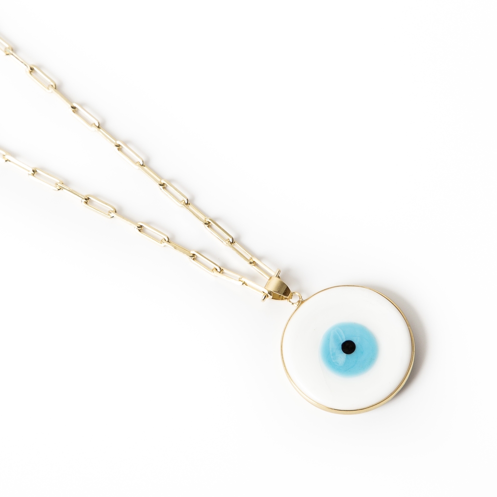 Collar The Big Eye Blanco thumbnail 3
